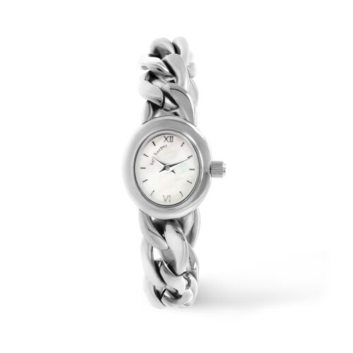 DNA Watch Silver and Pearl