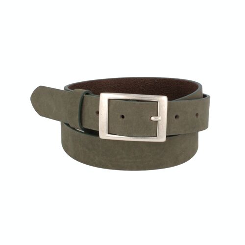 Gürtel Damen Leder Apollo Basic Oliv