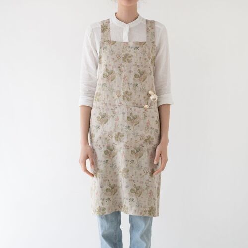 Botany Linen Crossback Apron