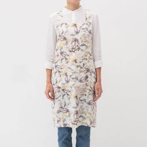 Meadow Linen Crossback Apron