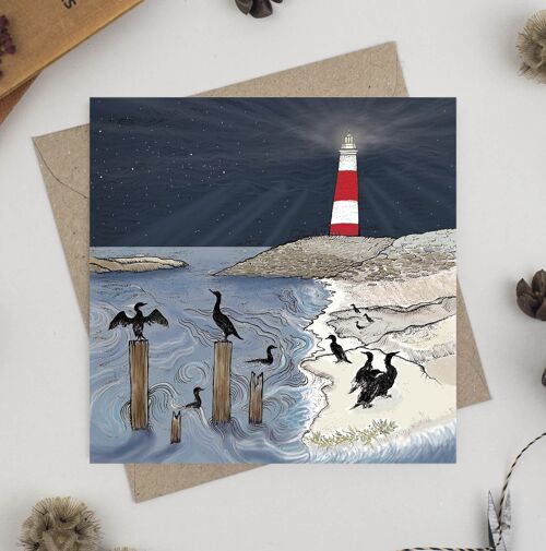 Cormorants and Lighthouse