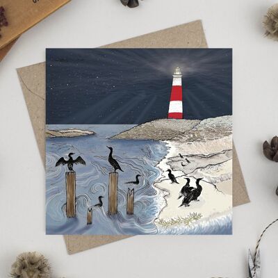 Cormorants and Lighthouse