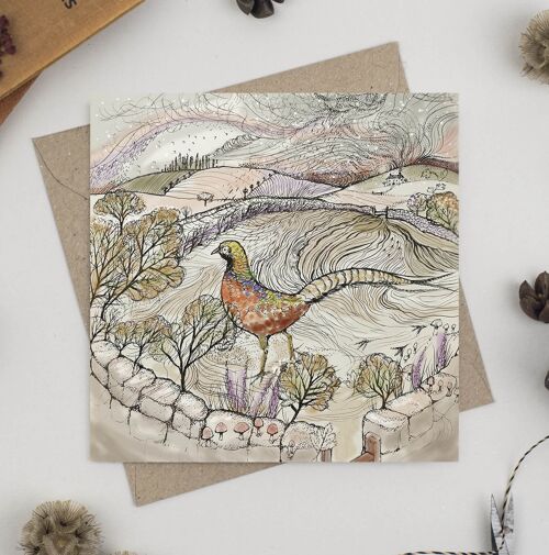 Golden Pheasant Greeting Card