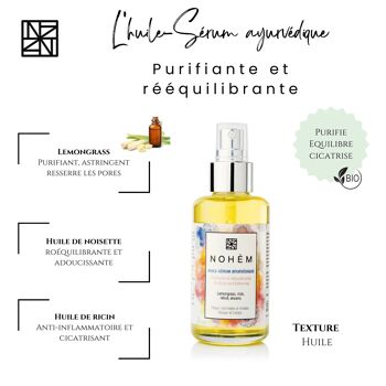 Huile - Sérum Ayurvédique Purifiante Et Rééquilibrante 6