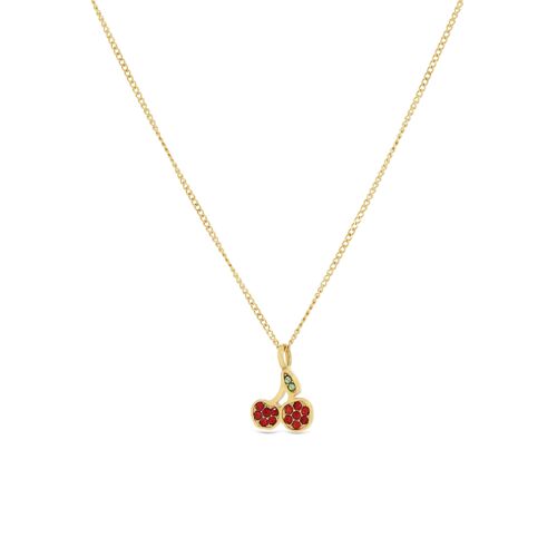 Cherry Crystal Necklace