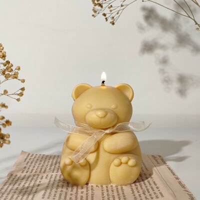 Große Teddybär-Kerze | Bärenkerze | Duftkerze