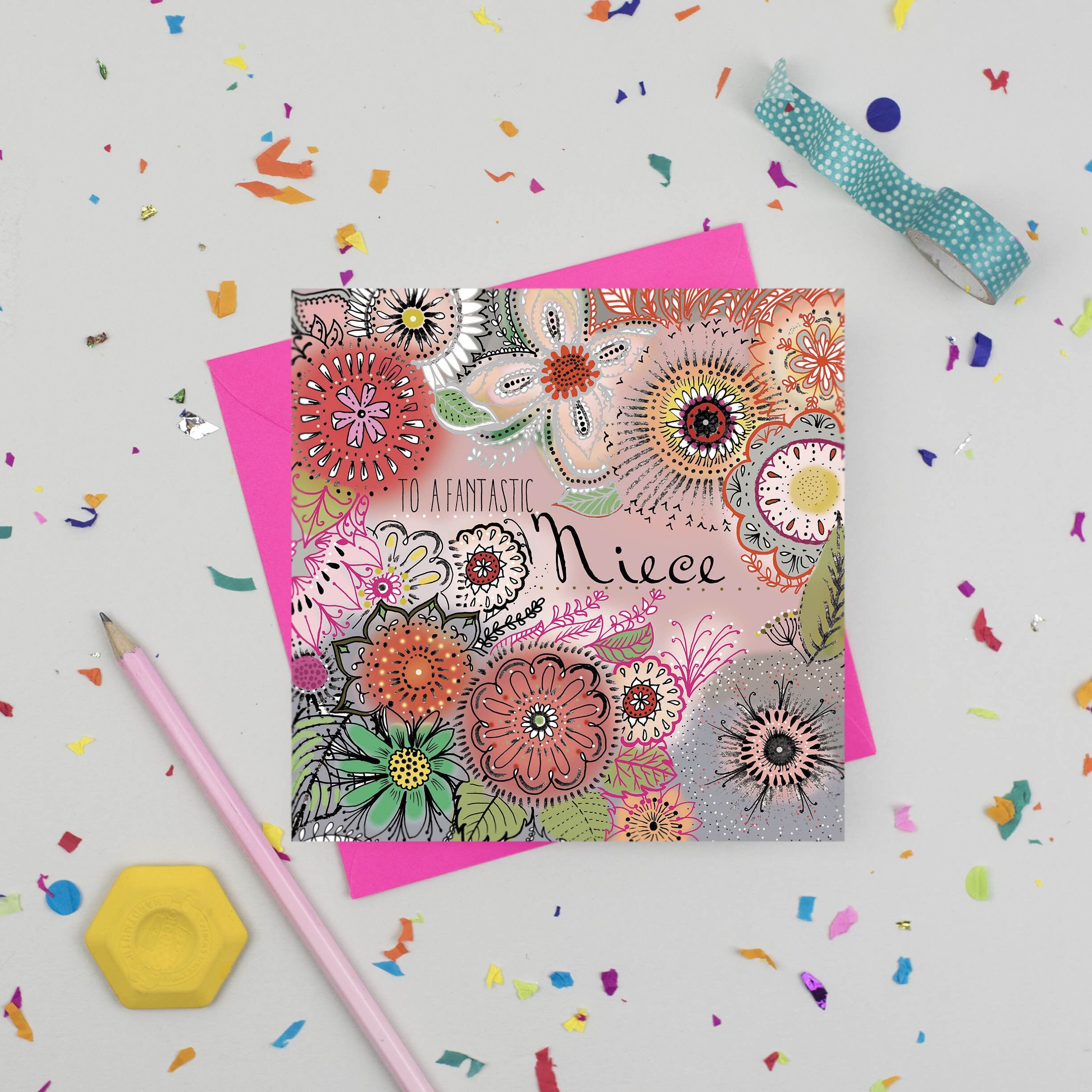 Fantastische Nichte Geburtstagskarte