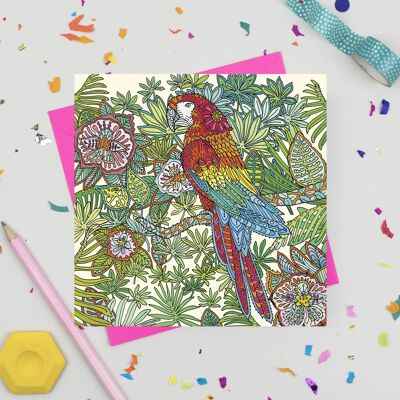 Parrot Greeting Card