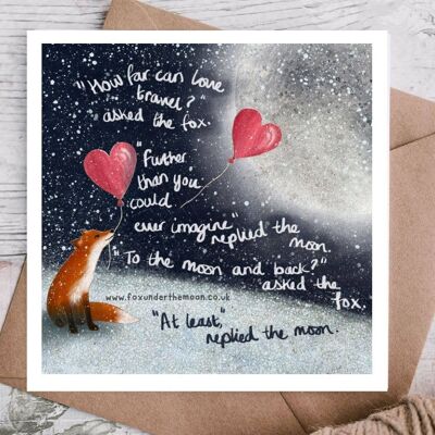 Greeting Card - To The Moon & Back
