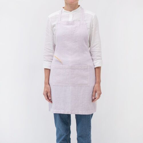 Lavender Fog Linen Daily Apron