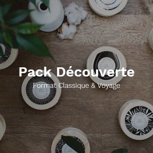 Pack Découverte - Format Classique & Voyage - Carton de 5
