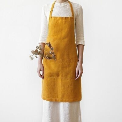 Mustard Linen Daily Apron