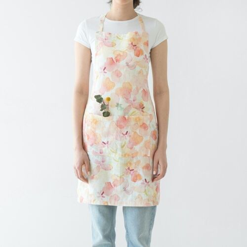 Floral Linen Daily Apron