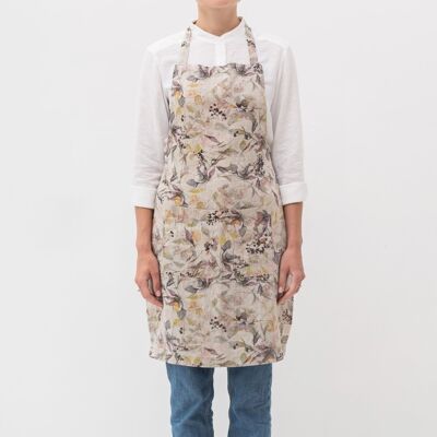 Meadow on Natural Linen Daily Apron