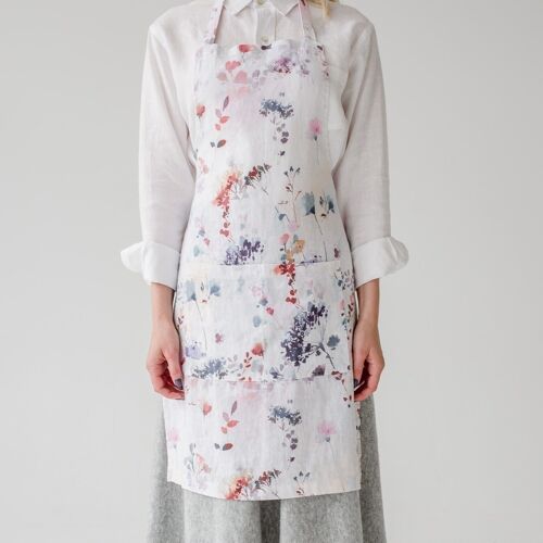 Watercolour Linen Daily Apron