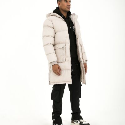 Ikao - Long down jacket with zipped hood-LL2019-1