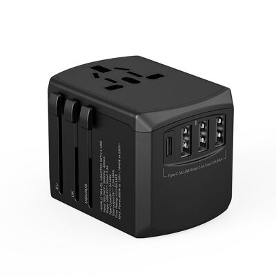 🔌 TRIPPER - Black Universal Travel Adapter 🔌