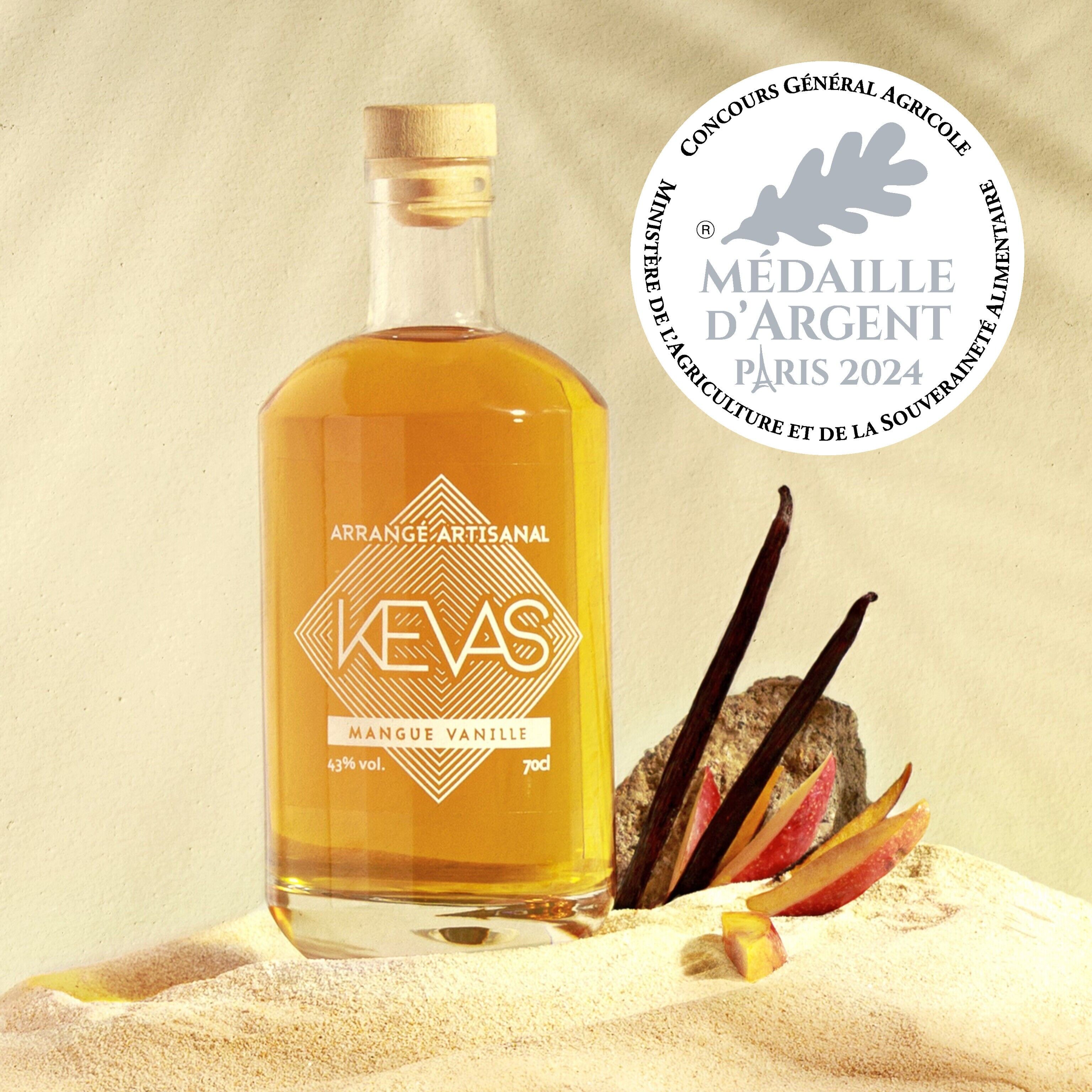 Arrangierter Rum KEVAS Mango Vanilla - 70cl