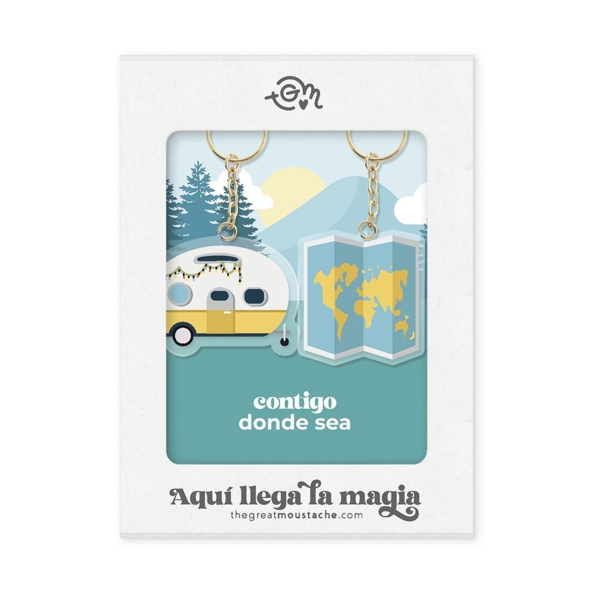 PACK PORTACHIAVI IN METACRILATO "OVUNQUE CON TE"