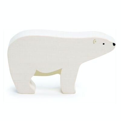 Polar Bear Wooden Tender Leaf Toy