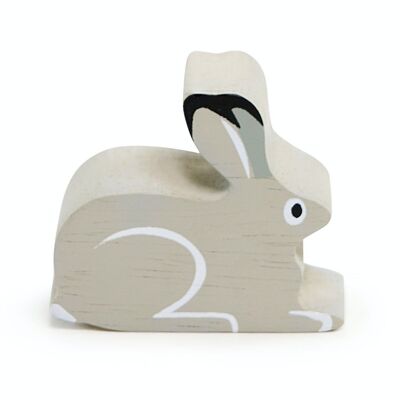 Snow Hare Pack Wooden Tender Leaf Toy