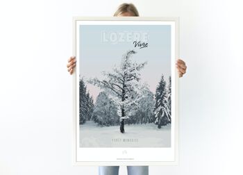 Affiche Forêt mendoise - Poster de Lozère - Occitanie, France 2