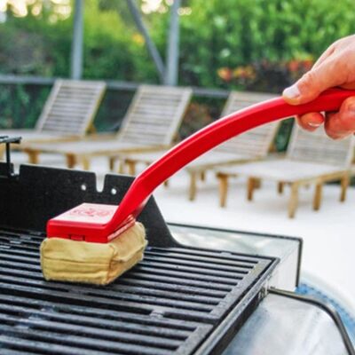 Spazzola per la pulizia della griglia del barbecue creativa e semplice