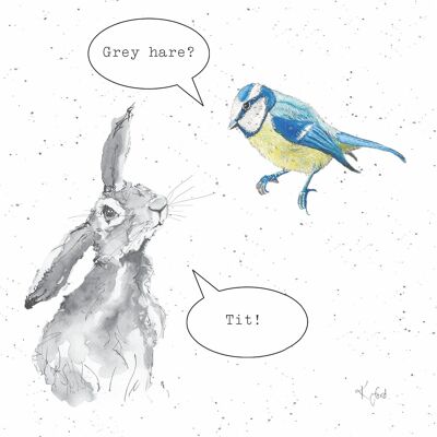 TIT / HARE GREETING CARD