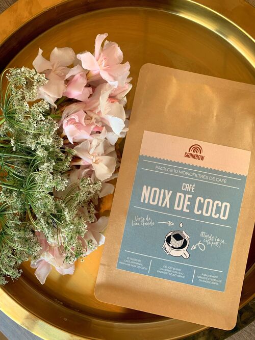 Café aromatisé Noix de Coco - 10 monofiltres