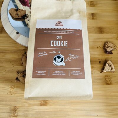 Café aromatisé Cookie - 10 monofiltres