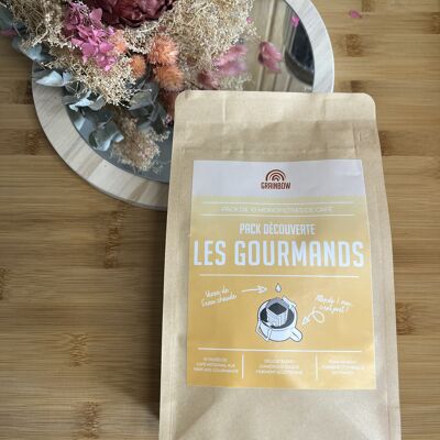 Café aromatisé Gourmand – Pack découverte de 10 monofiltres