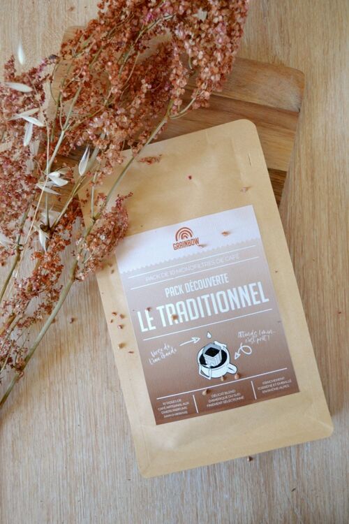 Café aromatisé Traditionnel – Pack découverte de 10 monofiltres