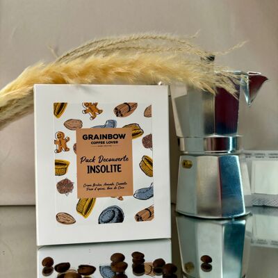 Unusual flavored coffee – Discovery box of 10 monofilters