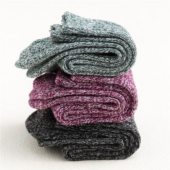 Chaussettes anti-stress réutilisables simples (un ensemble de cinq paires) 3