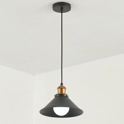 Lámpara de araña de techo con pantalla de loft colgante vintage industrial ~ 3157
