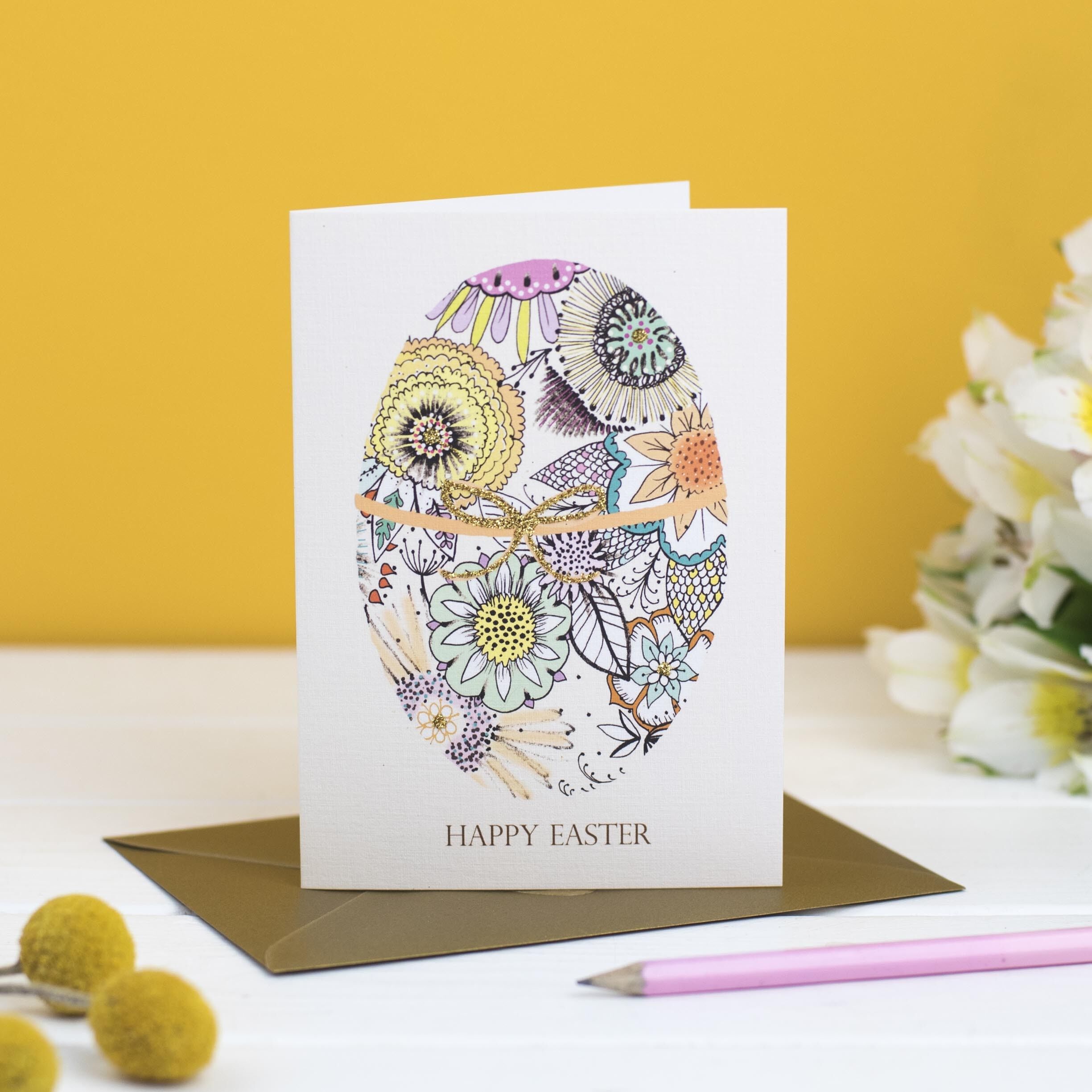 Fiocco d'oro dell'uovo di Pasqua