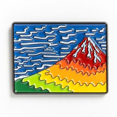 Feiner Wind, klarer Morgen (Roter Fuji) - Kiefer
