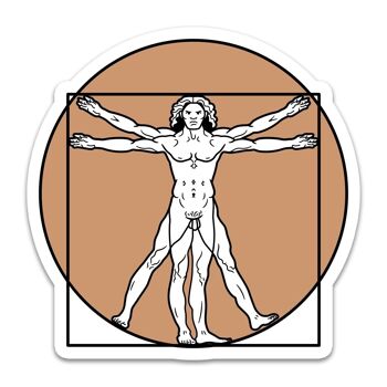 Vitruvian Man - Sticker 1