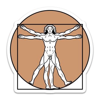 Vitruvian Man - Sticker 3