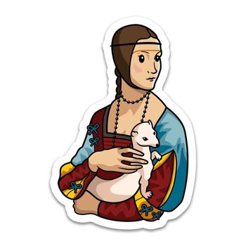 Lady with an Ermine - Sticker 1