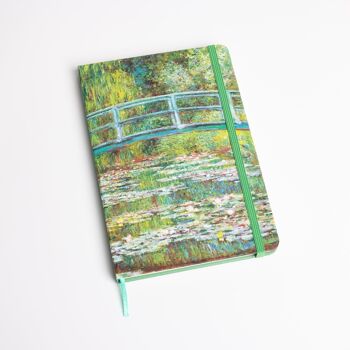 Notebook - Claude Monet - Japanese Bridge and Water Lilies 1