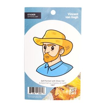 Self-Portrait with Straw Hat - Sticker 2