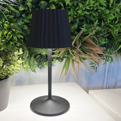 Lámpara de mesa LED inalámbrica ABBY BLACK H30cm