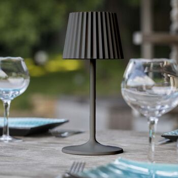 Lampe de table sans fil LED ABBY BLACK H30cm 3
