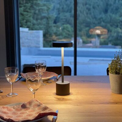 Lampe de table sans fil touch ROBY ROCK H30cm