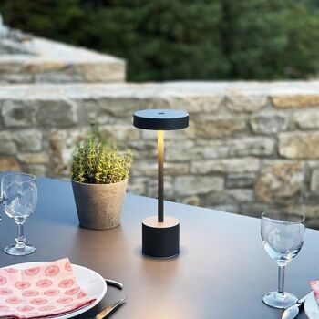 Lampe de table sans fil touch ROBY ROCK H30cm 3