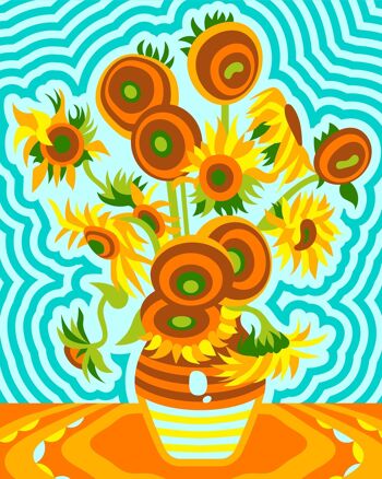 Sunflowers - Paint by Numbers Kit 4