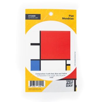Composition II in Red, Blue, and Yellow - Sticker 2