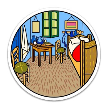 Bedroom in Arles - Sticker 3