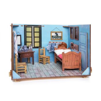 Bedroom in Arles - Miniature Wooden Room 6